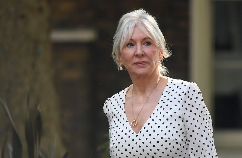Nadine Dorries, an ally of former UK prime minister Boris Johnson, was accused of attacking the privileges committee. EPA