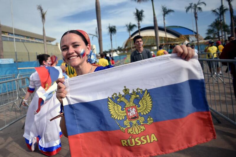 Russia fans. Kirill Kudryavtsev / AFP Photo