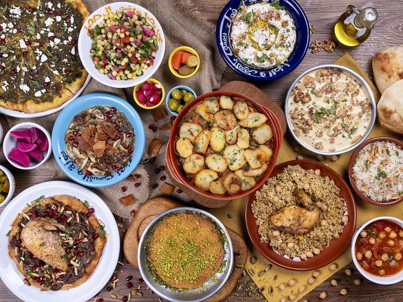 Palestinian food at Azkadenya