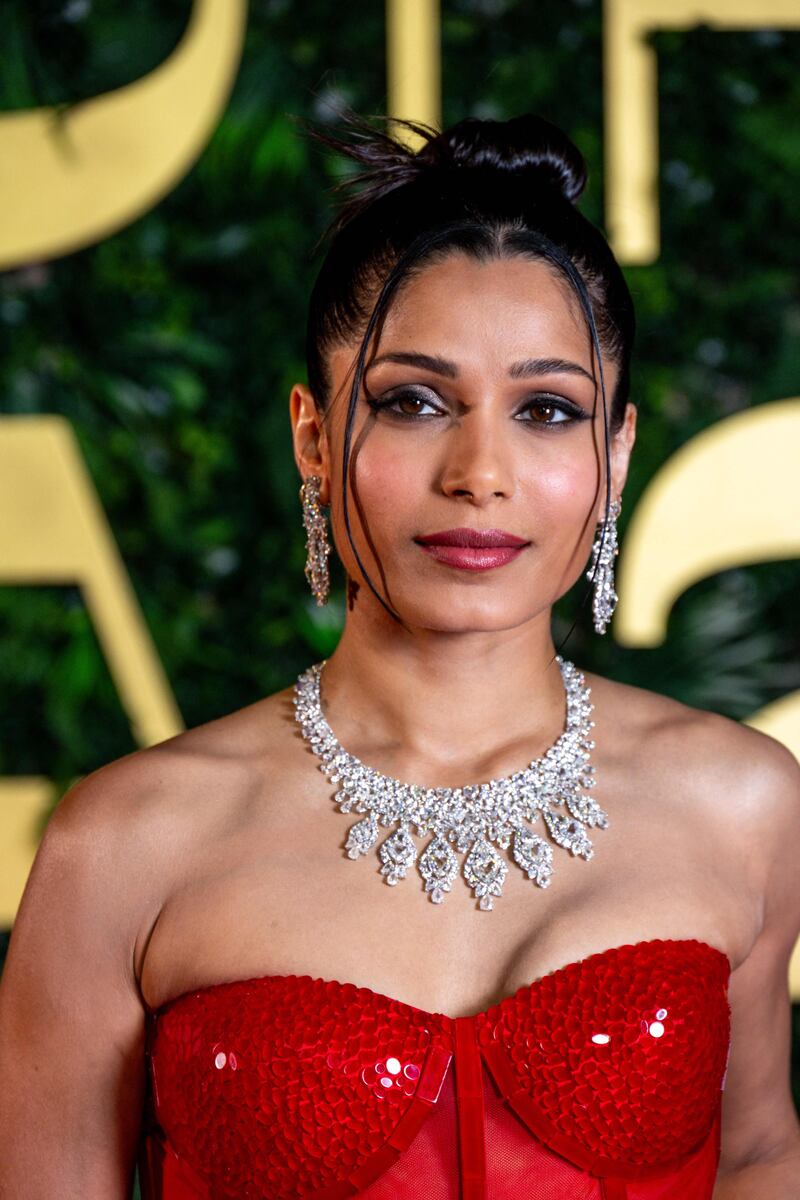 Indian actress Freida Pinto attended the ceremony. AFP