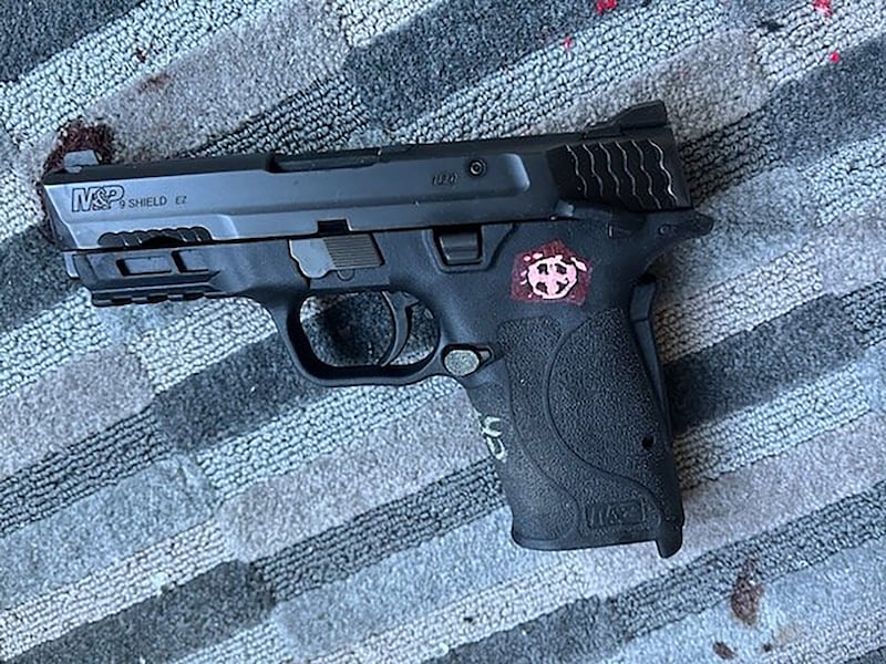 The handgun used by the shooter. Metro Nashville Police Department / EPA