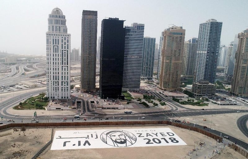 Dubai is now home to the world's biggest jigsaw, in honour of the Year of Zayed. Courtesy of DMCC