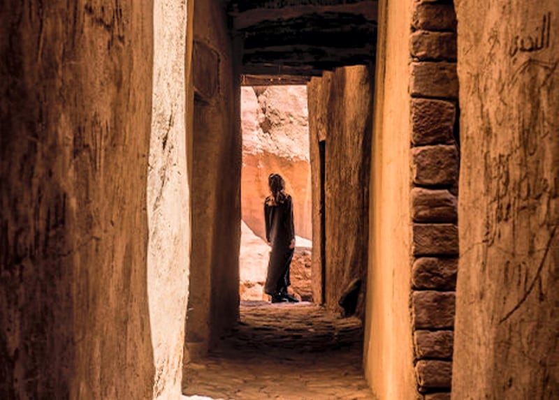 Ancient mud-brick houses line the streets of Al Ula's Old Town.