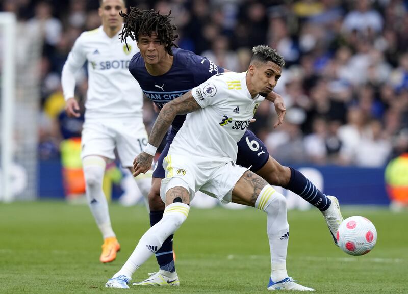 Nathan Ake – 8. Made some outstanding defensive headers and did well to stop Raphinha when the Brazilian tried to go outside him, then finished clinically to score City’s second. EPA