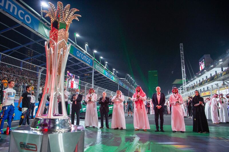 The Saudi Arabian Grand Prix is set to begin. Photo: SPA