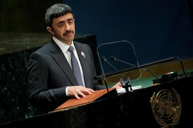 Sheikh Abdullah bin Zayed emphasised the need for a nuanced political approach to solving crises in the region. Brendan McDermid / Reuters