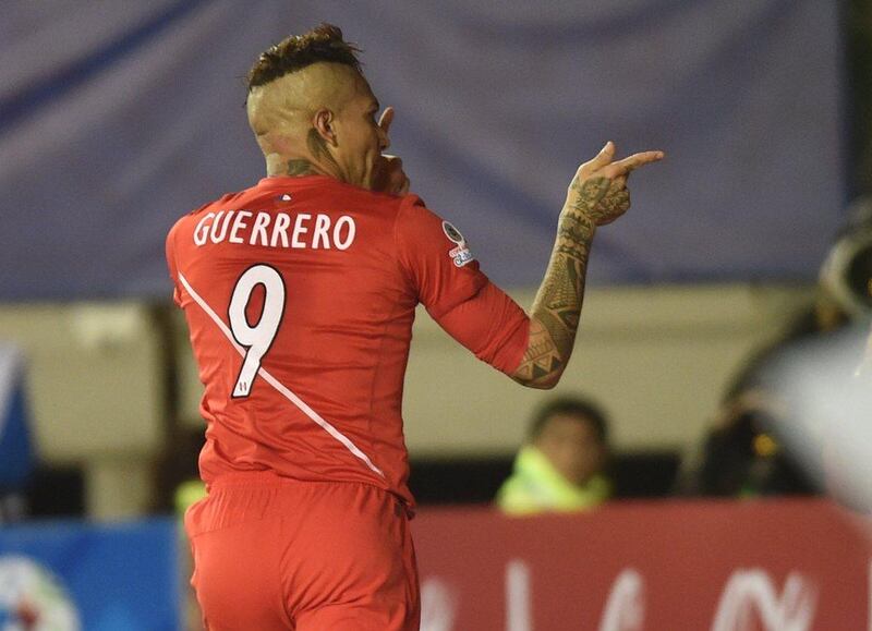 Jose Paolo Guerrero celebrates after scorin. Yuri Cortez / AFP / 25 June, 2015