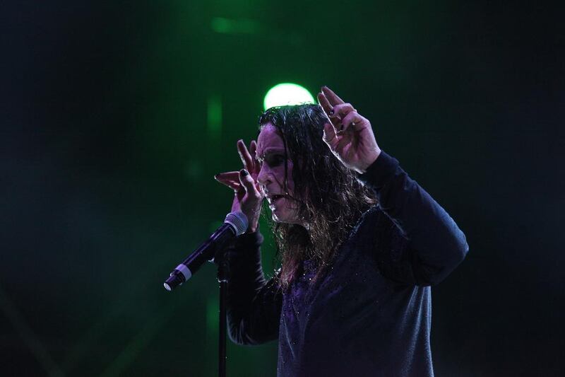As Ozzy introduced Under the Sun, he made the understatement of a sweaty night when he joked: “It gets hot around here”. Lee Hoagland / The National

