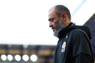 (FILES) In this file photo taken on May 19, 2021 Wolverhampton Wanderers' Portuguese head coach Nuno Espirito Santo arrives for the English Premier League football match between Everton and Wolverhampton Wanderers at Goodison Park in Liverpool, north west England.  - Premier League side Tottenham Hotspur ended their protracted search for a new manager on June 30, 2021 as they announced the appointment of former Wolverhampton Wanderers' boss Nuno Espirito Santo on a deal until 2023.  (Photo by Jan Kruger / POOL / AFP) / RESTRICTED TO EDITORIAL USE.  No use with unauthorized audio, video, data, fixture lists, club/league logos or 'live' services.  Online in-match use limited to 120 images.  An additional 40 images may be used in extra time.  No video emulation.  Social media in-match use limited to 120 images.  An additional 40 images may be used in extra time.  No use in betting publications, games or single club/league/player publications.   /  