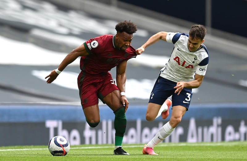 Adama Traore – 7: Back in starting line-up after goalscoring appearance as a substitute against Brighton and was only threatening Wolves attacker. Embarked on a couple of trademark unstoppable runs through the heart of the Spurs team in the first half. Should have scored after break but dragged shot wide after making room for himself inside penalty area. PA