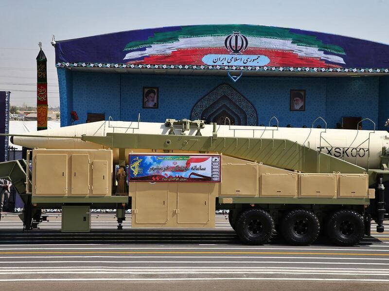 Iran has staged provocative missile tests at home in violation of UN security council resolutions.  Ebrahim Noroozi / AP