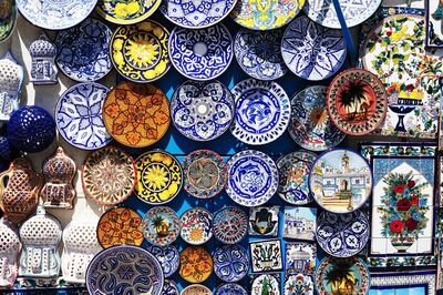 Handmade Ceramic Plates on Display. Getty Images