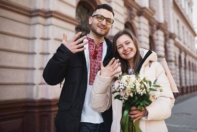 Yuliana, a production co-ordinator who got married on the 16th day of war. Photo: Radioaktive