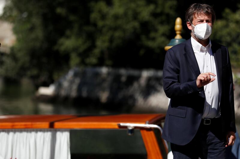 Italian Minister of Cultural Heritage and Activities Dario Franceschini arrives the day before the start of the festival. Reuters