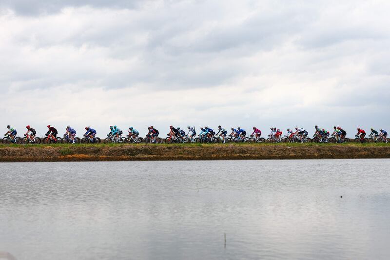 The peloton during Stage 3 of the 107th Giro d'Italia. AFP