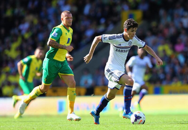Centre forward Oscar set Chelsea on their way to victory at Norwich with a typically well-taken goal. Julian Finney / Getty Images