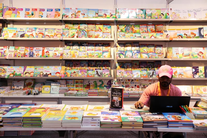 Books on display at Sharjah Expo Centre. Photo: Chris Whiteoak / The National