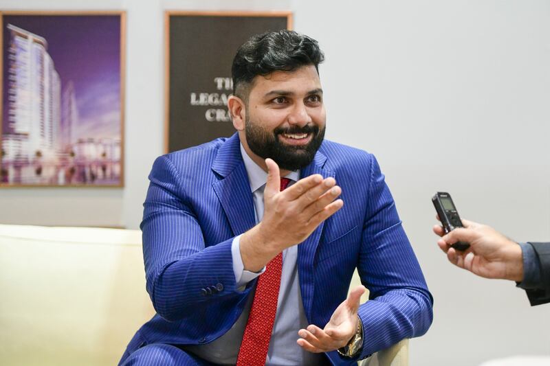 Francis Alfred, managing director and CEO of Sobha Reality at Cityscape, Dubai. Khushnum Bhandari / The National