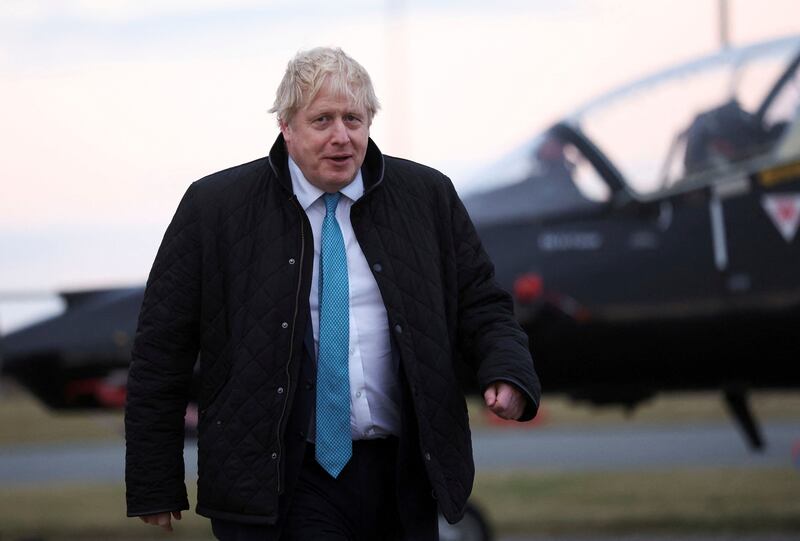 UK Prime Minister Boris Johnson is said to be determined to accelerate diplomatic efforts with Moscow 'to avoid bloodshed in Europe'.  AP