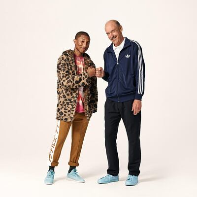 Music mogul Pharrell Williams and tennis legend Stan Smith