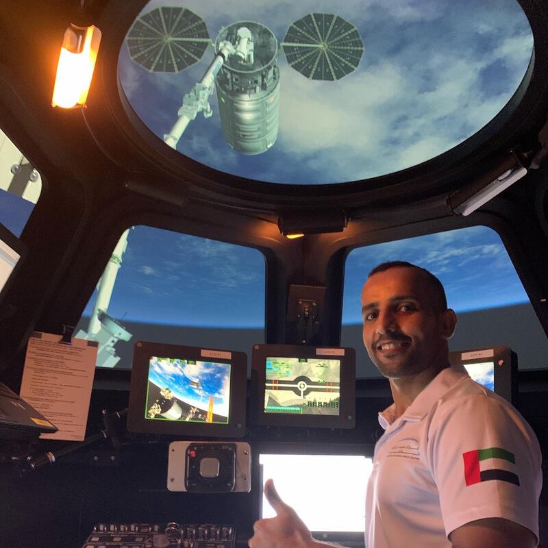 Maj Al Mansouri became the first Arab to go to the ISS in 2019 when he spent eight days there. Photo: Maj Al Mansouri Twitter
