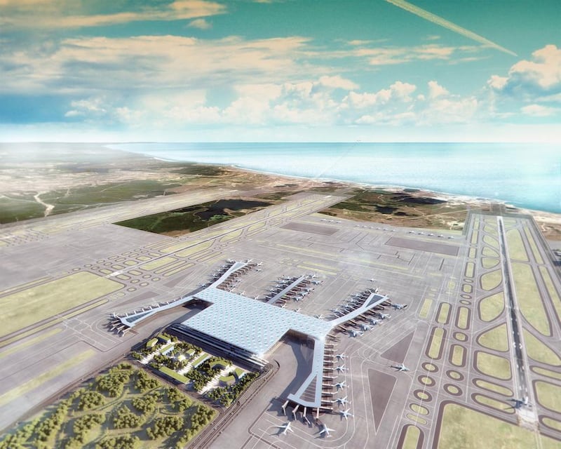 Six runways will be developed and delivered in four phases at the Istanbul New Airport.