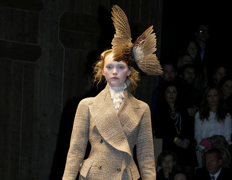 This outfit from the Alexander McQueen autumn/winter 2006 collection would suit the 2024 Met Gala theme. Photo: Michel Dufour / WireImage