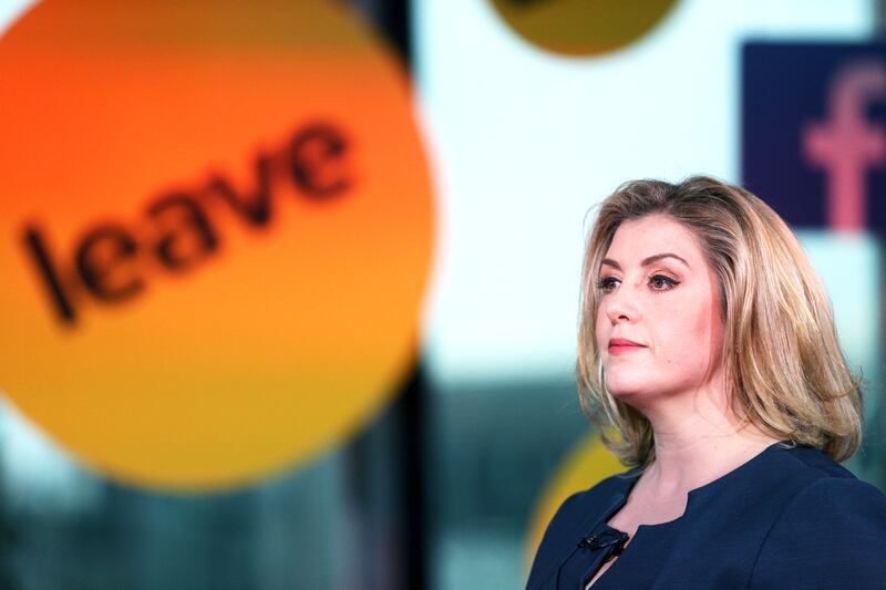 Ms Mordaunt takes part in a BuzzFeed News and Facebook live EU referendum debate in London in 2016, when she was minister of state for the armed forces. Getty Images