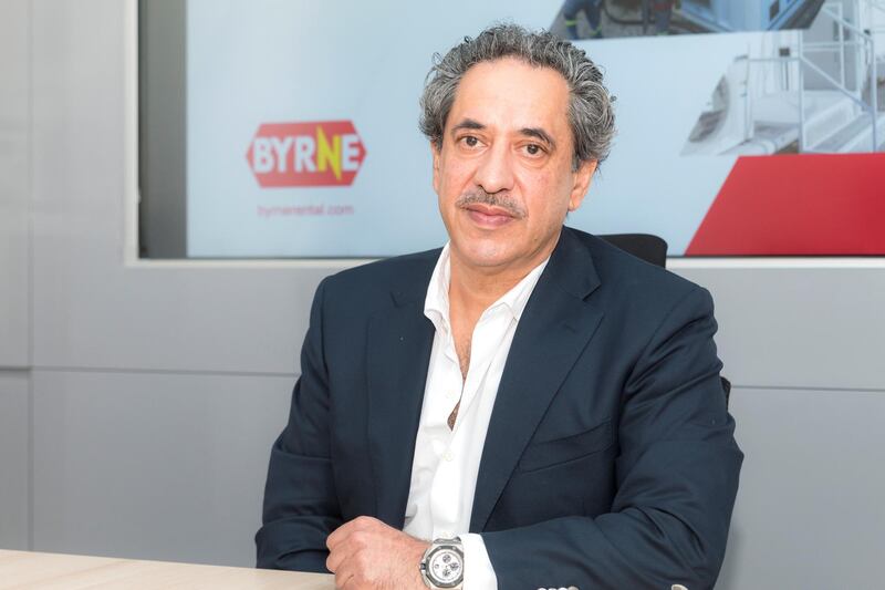 UAE - Apr 23, 2018 - Sheikh Hamad Al Sulaiman, CEO of Byrne Group, UAE - Navin Khianey for The National