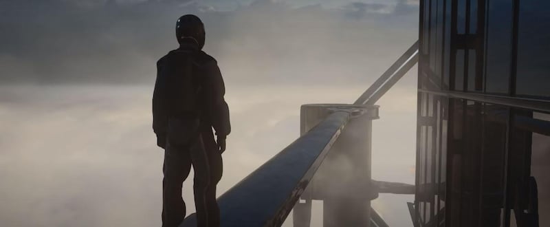 The opening scene of Hitman 3 has you controlling an assassin who must climb up the side of a Dubai skyscraper to complete a mission