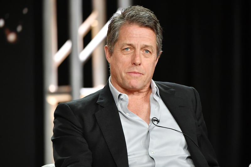 PASADENA, CALIFORNIA - JANUARY 15: Hugh Grant of "The Undoing" speaks during the HBO segment of the 2020 Winter TCA Press Tour at The Langham Huntington, Pasadena on January 15, 2020 in Pasadena, California.   Amy Sussman/Getty Images/AFP