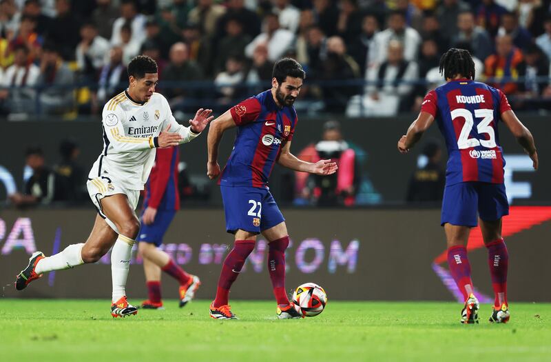 Outshone by his opponents who dazzled in white. Was out of position as Carvajal set up Rodrygo to score. Needs must means he’s played as a deep-lying playmaker in a side missing Sergio Busquets, yet he’s most effective further forward. Getty Images