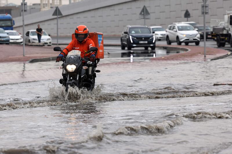 Heavy rain caused flash flooding in several areas. AFP