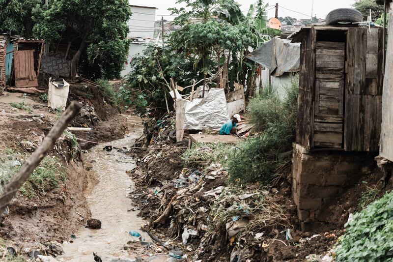 Bhambayi township, Durban, after the deadliest storm on record in South Africa. AFP