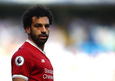 LONDON, ENGLAND - MAY 06:  Mohamed Salah of Liverpool looks on during the Premier League match between Chelsea and Liverpool at Stamford Bridge on May 6, 2018 in London, England.  (Photo by Julian Finney/Getty Images)