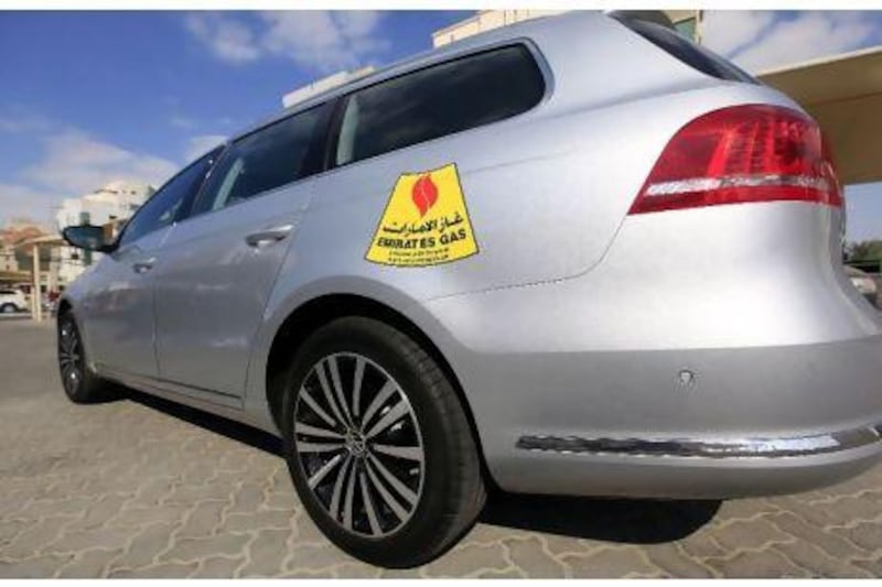This compressed natural gas-powered Passat can now fill up at three stations in Abu Dhabi and along the emirate's section of the E11.