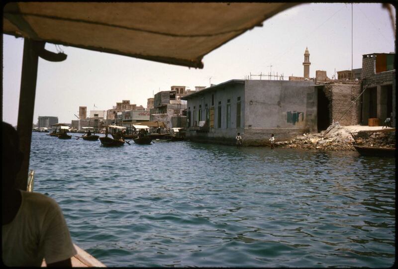 Dubai Creek in the 1960s. Note the other abras in the background