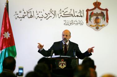Omar Razzaz resigned as Jordan's prime minister but has been asked to stay on in a caretaker role. Reuters  