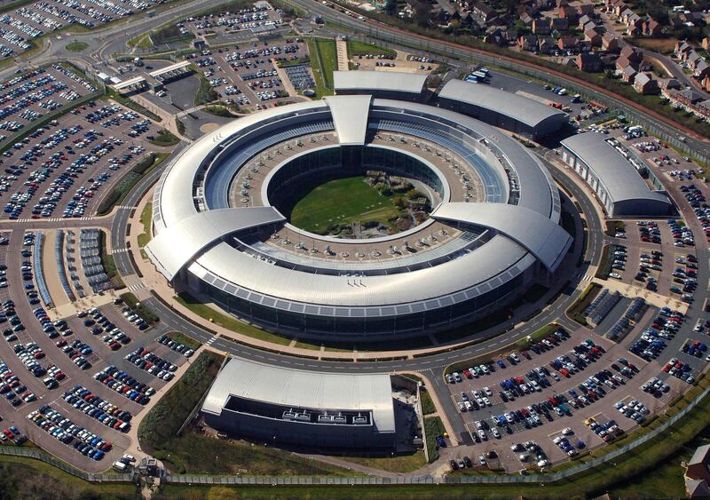 M93M4C GCHQ  An aerial image of the Government Communications Headquarters (GCHQ) in Cheltenham, Gloucestershire. Photo: Ministry of Defence