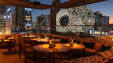 The stylish Montblanc Majlis offers views of some of Dubai's most famous buildings. Photo: Ninive