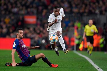 Real Madrid's Brazilian forward Vinicius Junior has started the last 10 games for his club and was instrumental in their 1-1 draw against Barcelona. AFP