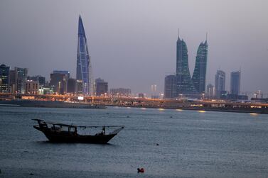 A view of Bahrain’s financial district in the capital city of Manama. Reuters 