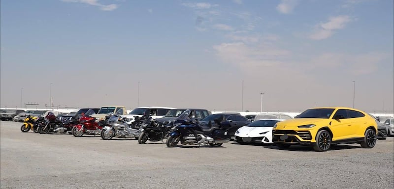 Dubai Police confiscated cars and motorbikes that were modified with power boosters to increase their engine speed. Dubai Police