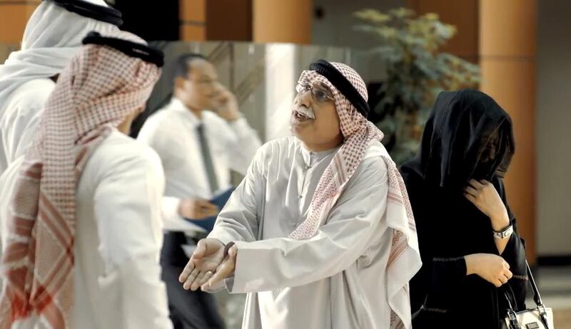 Still from the Abu Dhabi Judicial Department video titled 

'Perjury' from youtube. Courtesy Abu Dhabi Judicial Department
