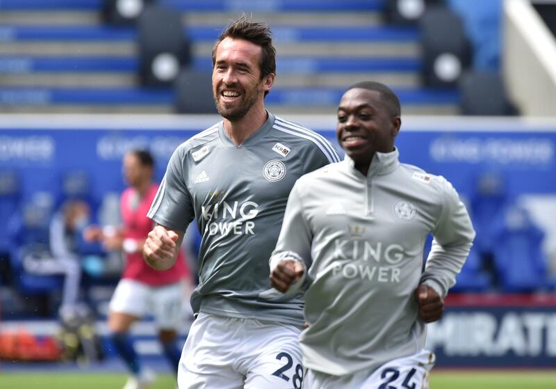 Christian Fuchs (on for Albrighton, 60') - 6: The Foxes looked a much better balanced team when he came on at wing-back. Reuters