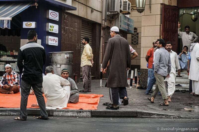 People waiting for iftar time in Naif. Photo Courtesy: Frying Pan Adventures