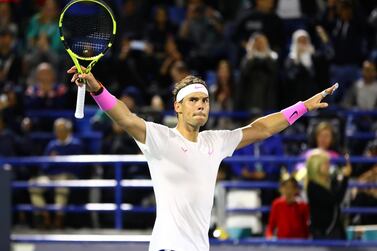 Tennis - Mubadala World Tennis Championship - Abu Dhabi International Tennis Complex, Abu Dhabi, United Arab Emirates - December 21, 2019 Spain's Rafael Nadal celebrates after winning the final against Greece's Stefanos Tsitsipas REUTERS/Ahmed Jadallah