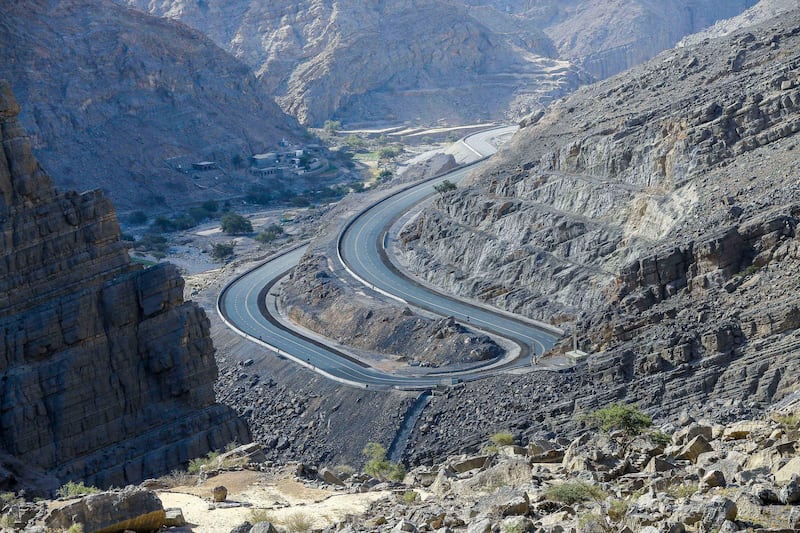 Jebel Jais Road, Ras Al Khaimah. Victor Besa/The National
