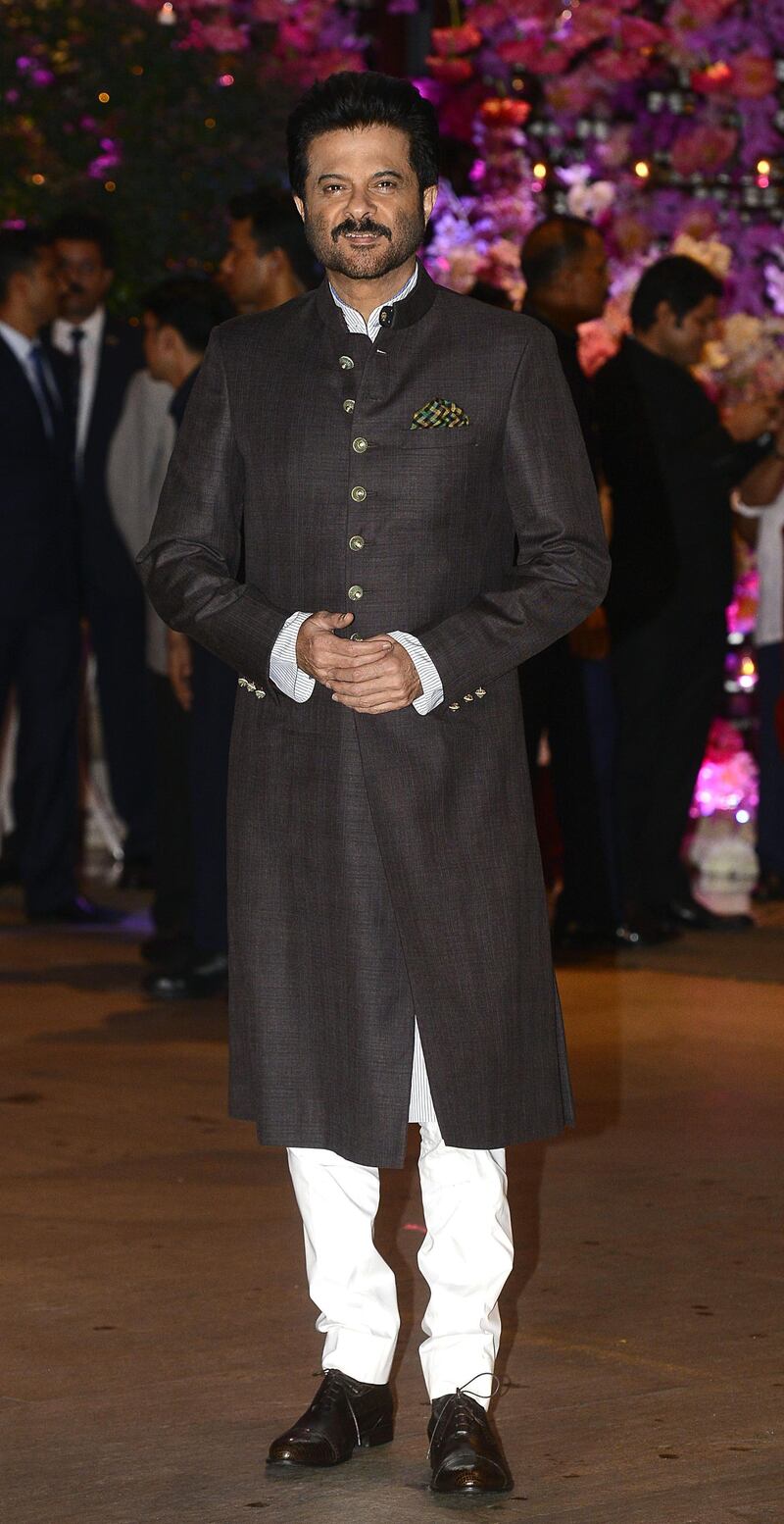 Anil Kapoor poses at Saturday night's bash. AFP