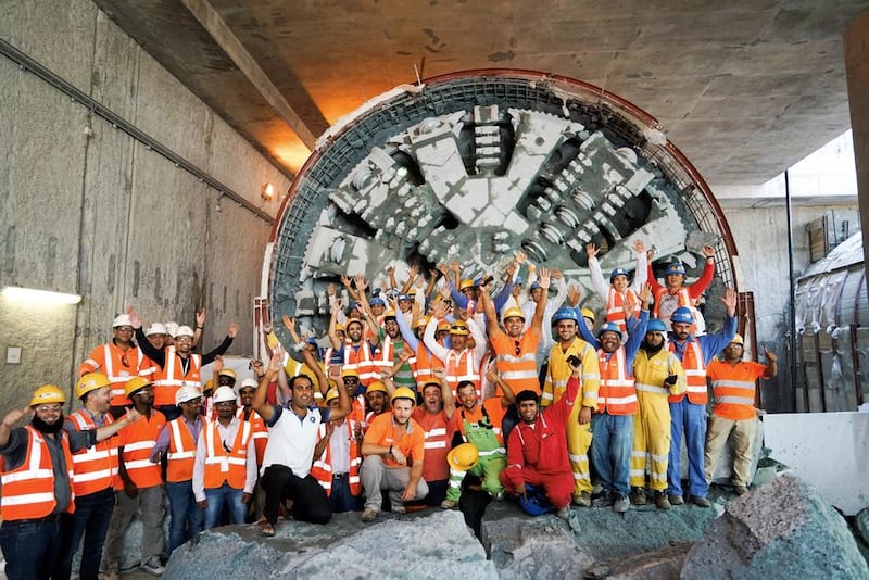 Qatar Rail has said that the 111km of tunnelling work required to deliver the first phase of the Doha Metro project has now been completed. Courtesy Qatar Rail
